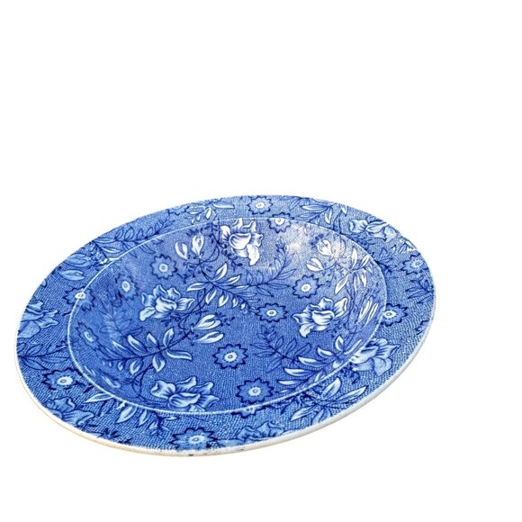 Royal Tudor Ware Blue Floral Ceramic Bowl 6.5 in Made In England Vintage - Picture 5 of 10